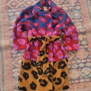 Farm rio leopard and floral print coat